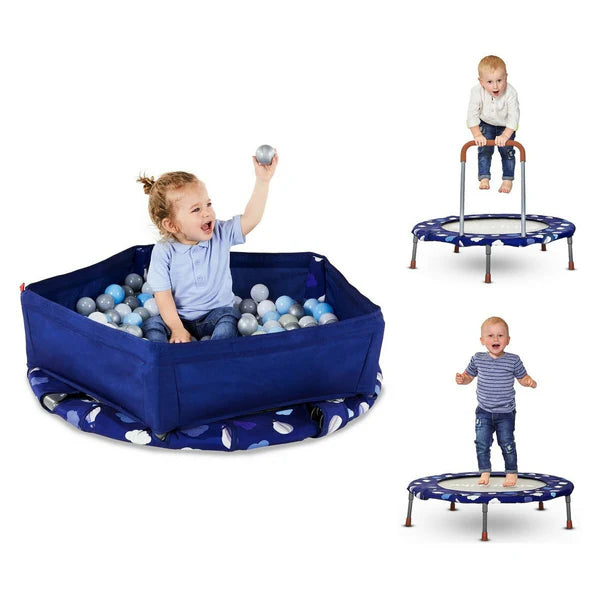 smarTrike 3-in-1 Activity Center Indoor Trampoline BLUE | Le BéBé Store